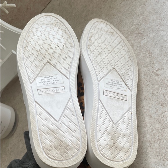 Franco Sarto Animal Print Slip-On Shoes - Picture 6 of 8